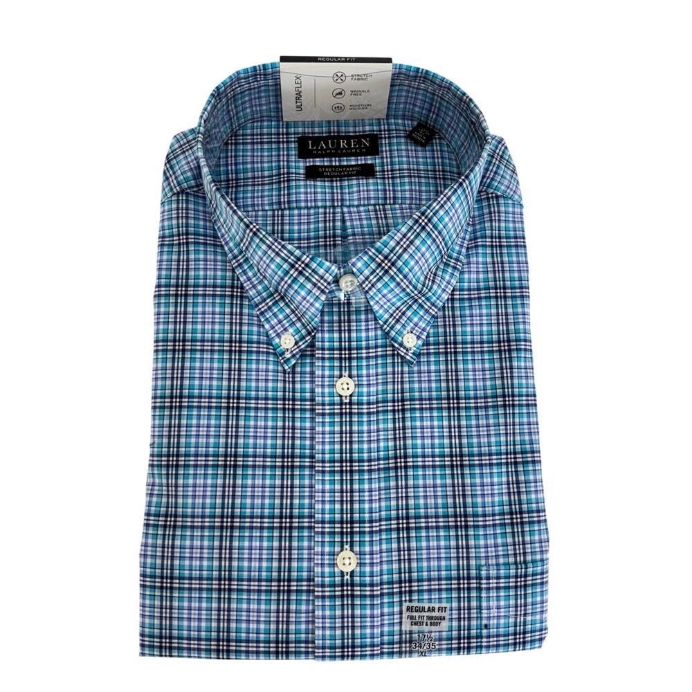 Lauren Ralph Lauren Ultra Flex Stretch Dress Shirt Regular Fit 17.5 (34-35) NWT